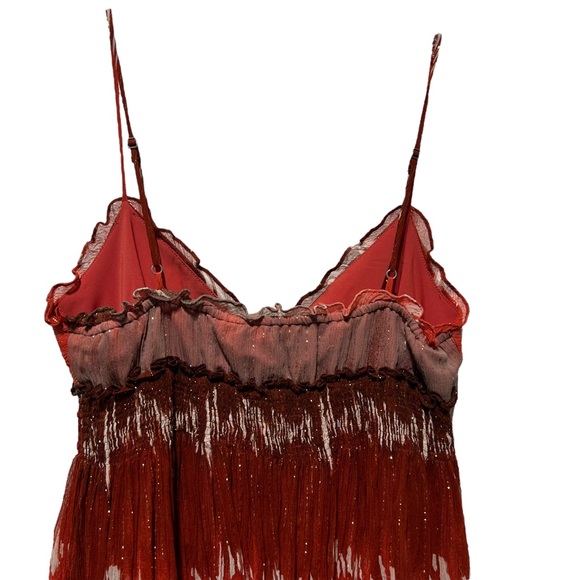 BCBG MAXAZRIA Silk Ombré Y2K Dress Size Extra Small - Picture 6 of 12